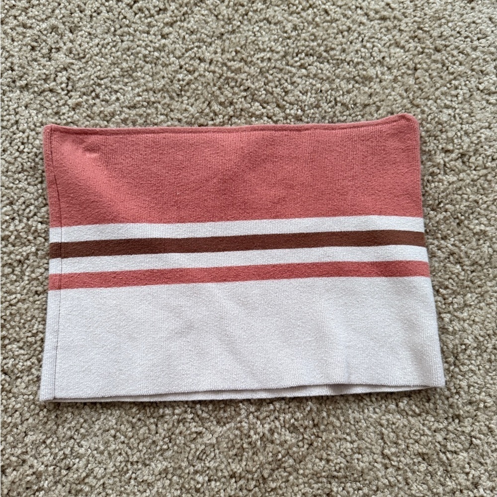 Free People Coral Knit Top